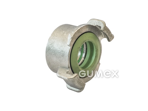 GEKA Kupplung, Innengewinde G 1/2", 40bar, Dichtung Viton, -10°C/+150°C, Edelstahl, 